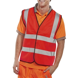 Beeswift Hi-Vis Vest Red Xxl