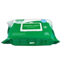 Clinell Universal Wipes White 