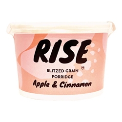 RISE Instant Porridge Apple & Cinnamon Pot 80g [Pack of 8]