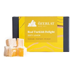 Ozerlat Real Turkish Delight Zesty Lemon 200g [Pack of 6]