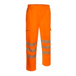 Beeswift Birkdale Hi-Vis Waterproof Breathable Trousers Orange L