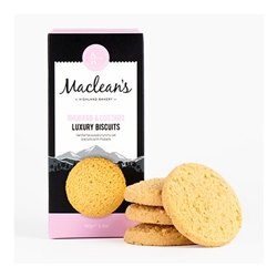 Maclean's Rhubarb and Custard Luxury Biscuits 150g [Pack of 12]