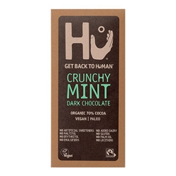 Hu Crunchy Mint Dark Chocolate Bar 60g [Pack of 12]