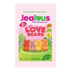 Jealous Sugar Free Love Bears 40g Impulse Bags [Pack of 10]