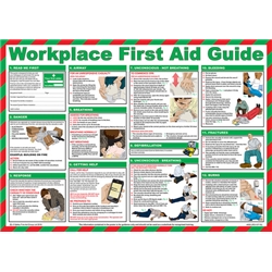 Click Medical Workplace First Aid Poster White 