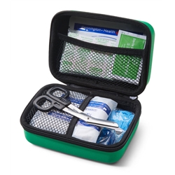 Click Medical Bs8599-2 Small Travel First Aid Kit In Handy Feva Bag Green 