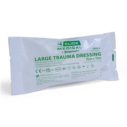 Click Medical Trauma Dressing 15 X 18 - Large White 