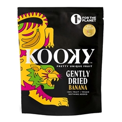 Kooky Gently Dried 100% Banana 25g [Pack of 12]