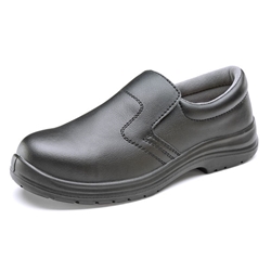 Beeswift Micro-Fibre Slip On Shoe S2 Black 04