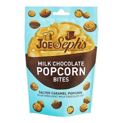 Joe & Seph's Popcorn Milk Chocolate Popcorn Bites 63g [Pack of 14]