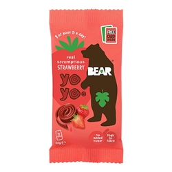 BEAR Fruit Yoyos Strawberry 20g [Pack of 18]