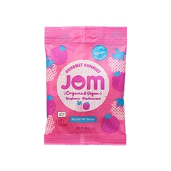 JOM Organic Raspberry & Blackcurrant Gummies 70g [Pack of 16]