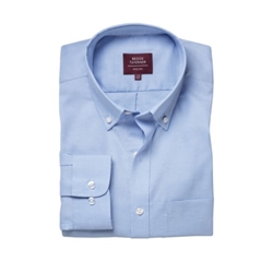 Brook Taverner Whistler Long Sleeve Classic Oxford Shirt Sky Blue 14 Collar 4050E