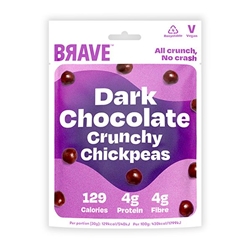 Brave Roasted Chickpeas Dark Chocolate 30g [Pack of 12]
