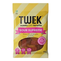 Tweek Sweets Sour Supreme 80g [Pack of 14]