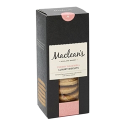Maclean's Cherry Bakewell Luxury Biscuits 150g [Pack of 12]