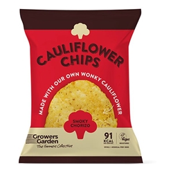 Growers Garden Cauliflower Crisps with Smoky Chorizo 84g [Pack of 12]