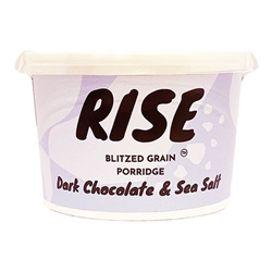 RISE Instant Porridge Chocolate & Sea Salt Pot 80g [Pack of 8]