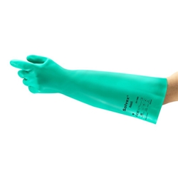 Ansell Alphatec Solvex 37-185 Gauntlet Gloves Green L