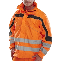 Beeswift Eton Hi-Vis Breathable Jacket Orange L