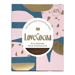Love Cocoa Billionaire Milk Chocolate Bar 75g [Pack of 10]