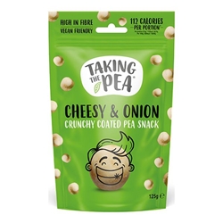 Taking the Pea Cheesy & Onion 125g Sharing Bag [Pack of 7]