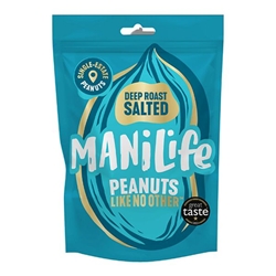 ManiLife Deep Roasted Peanuts 75g [Pack of 8]
