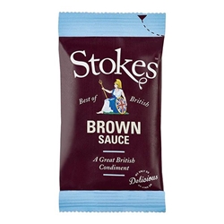 Stokes Sachet Real Brown Sauce 32g [Pack of 80]
