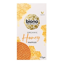 Biona Organic Honey Waffles 175g [Pack of 12]