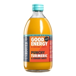 Unrooted Punchy Turmeric Good Energy 500ml [Pack of 4]