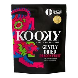 Kooky Gently Dried Dragon Fruit100% Fruit 20g [Pack of 12]