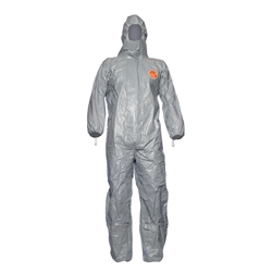 Tychem® 6000F Hooded Disposable Coverall Grey M