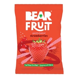 Bear Fruit Gently Baked Strawberries 35g [Pack of 14]
