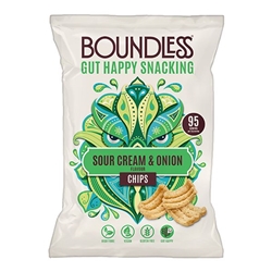 Boundless Sour Cream & Onion Chips, Sharing Bag 80g [Pack of 10]