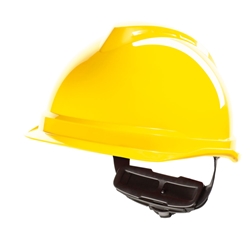 Msa V-Gard 520 Peakless Safety Helmet Yellow 