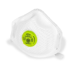 Beeswift Vented P2 Premium Mesh Cup Mask White 