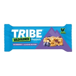 TRIBE x Wildfarmed Flapjack Blueberry & Almond Butter 50g [Pack of 16]