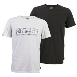 JCB Workwear Essential Twin Pack T-Shirts White/Grey Xxl
