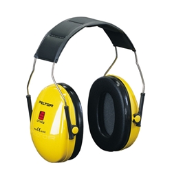 3M Peltor Optime 1 Ear Defenders Headband Yellow 