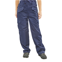 Beeswift Ladies Polycotton Trousers Navy Blue 42