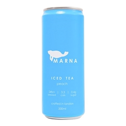 Marna Peach Iced Tea Can 330ml [Pack of 12]