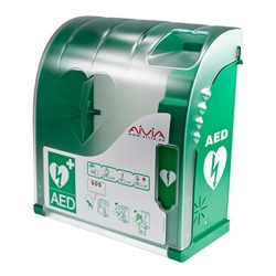 Aivia 200 Defibrillator Cabinet With Heating And Alarm Green 
