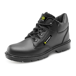 Beeswift Leather Mid Cut Midsole Boot Black 08