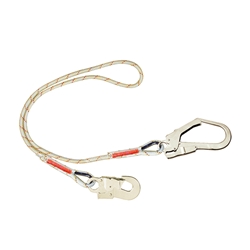 3M Protecta Single Leg Rope Restraint Lanyard 2 Meters White 2M