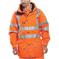 Beeswift Carnoustie Hi-Vis Jacket Orange Xl
