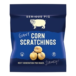 Serious Pig Giant Corn Scratchings 35g [Pack of 24]