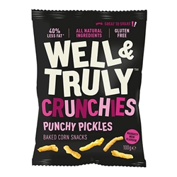 Well&Truly Crunchies Punchy Pickle 100g [Pack of 14]