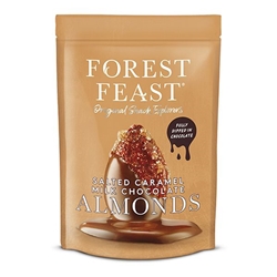 Forest Feast Salted Caramel Milk Chocolate Almonds 120g [Pack of 8]
