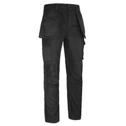 Beeswift Burgos Stretch Ripstop Holster Work Trousers Black 36R