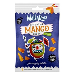 Wallaroo Organic Gently Dried Mango Slices 30g [Pack of 10]